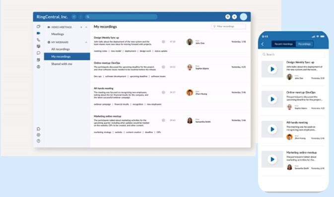 Screenshot of a chat platform